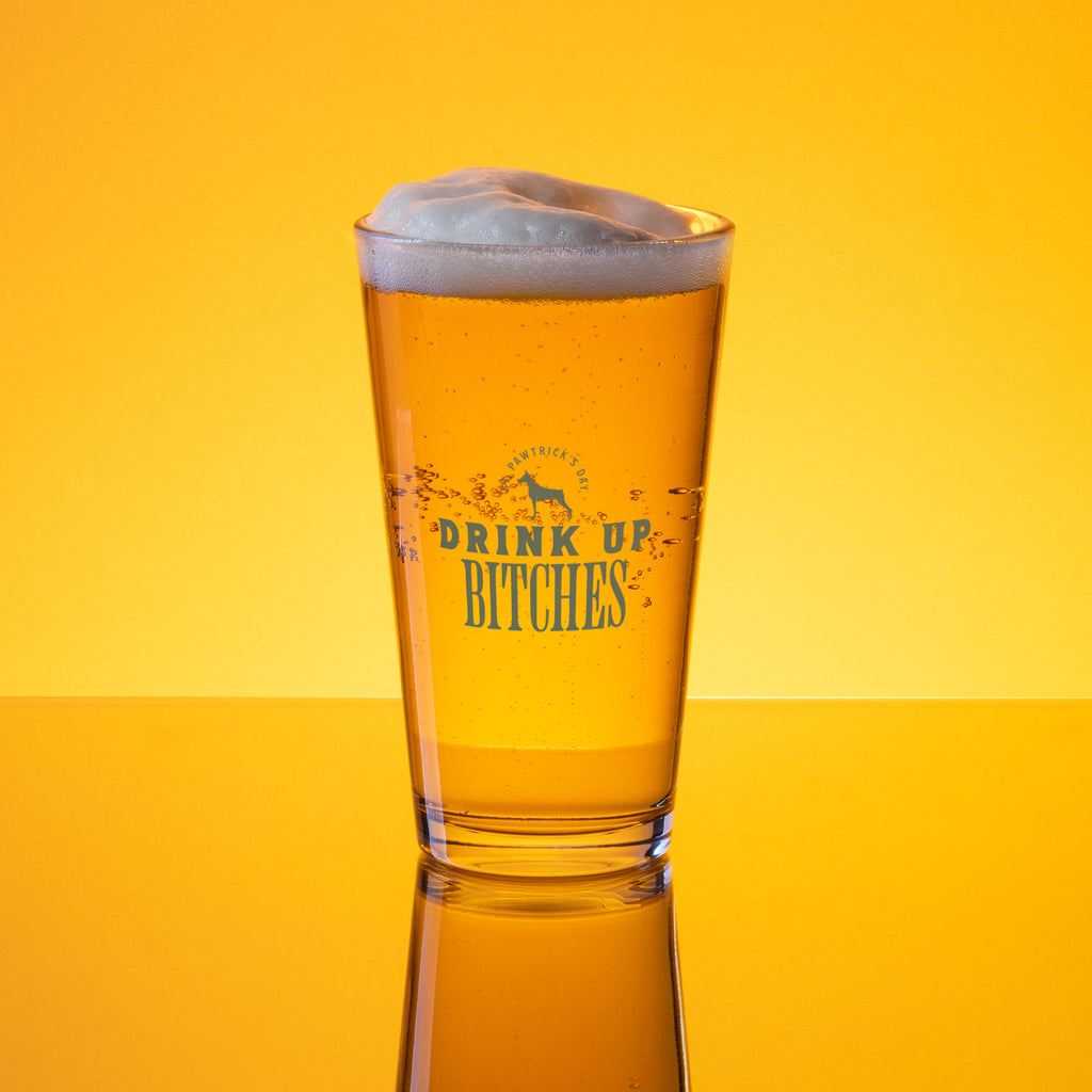 Drink Up Pint Glass